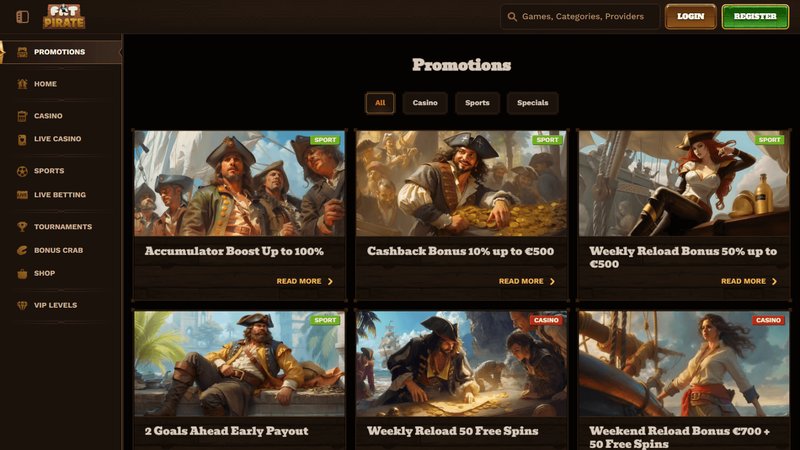 Explore fatpirate casino